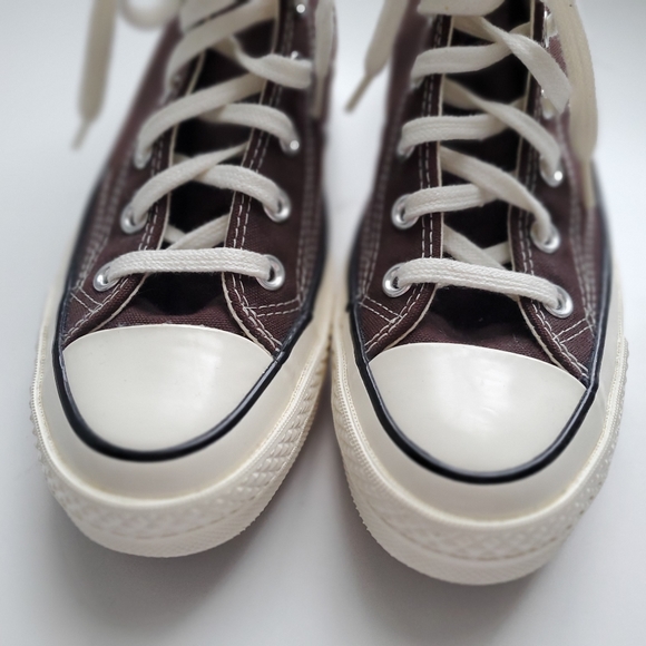 ♡SOLD♡ Converse Brown Chuck 70 High Top Shoes Men's Size 6 Women's Size 8 Unisex - Picture 16 of 16